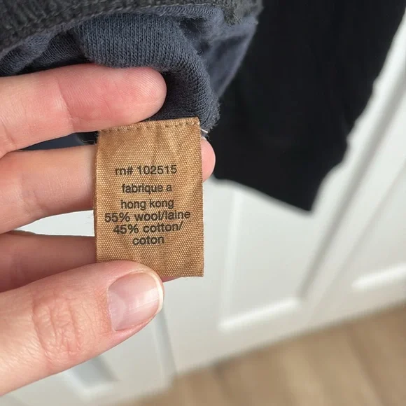 John Varvatos Men’s Wool/Cotton Sweater Elbow Pad Detail Black Size L - Picture 3 of 6